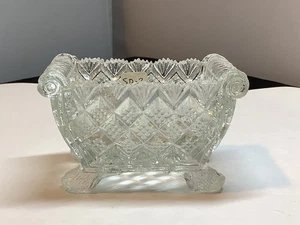 Boston & Sandwich SD 2 Strawberry Diamond Glass Salt Cellar Dish 1825-1850 - Picture 1 of 6