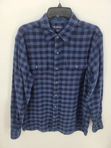 Cremieux Shirt Mens Large Blue Plaid Long Sleeve Button Up Preppy Casual - Picture 1 of 10