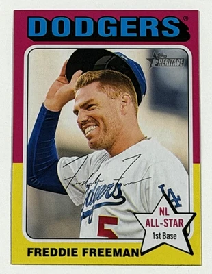 2024 TOPPS HERITAGE MINI FREDDIE FREEMAN IMAGE VARATION - Image 1 of 2