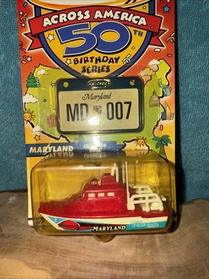 2001 MB Across America 50th Birthday Series Maryland  Crabbing Boat NIP - Image 1 of 4