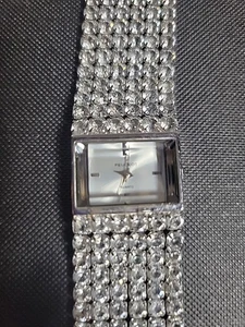 Peugeot Women's J1814 Silver Plated Very Sparkly Crystal Strand Quartz Watch - Picture 1 of 8