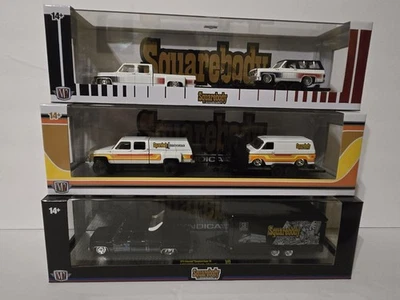2025 M2 Machines Haulers Chevy Chevrolet Squarebody Syndicate Set Of 3 - Image 1 of 4