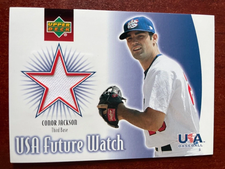 2002 UPPER DECK USA FUTURE WATCH JERSEY - CONOR JACKSON #US-CJ - Image 1 of 1