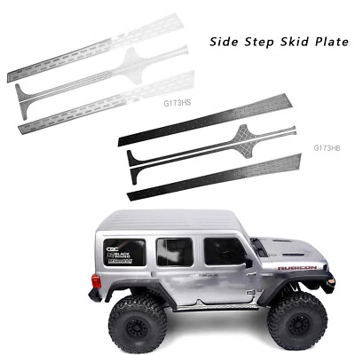 For Axial SCX6 Wrangler 1/6 RC Car Side Plate Metal Side Skid Pedal Side Skirt - Image 1 of 4