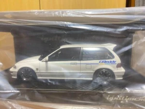 1/18 ignition model Honda Civic EF9 White w/ Box From Japan Model Car Minicar - Picture 1 of 7