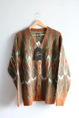 Seltene psychedelische Mohair Strickjacke - Needles x Mr Porter - Bild 1 von 4