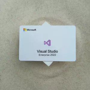 Microsoft Visual Studio 2022 ENTERPRISE License Key Card - Picture 1 of 3