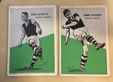 Burnley x 2 Trade Cards by Master Vending Co.1958 Cardmaster Football Tips