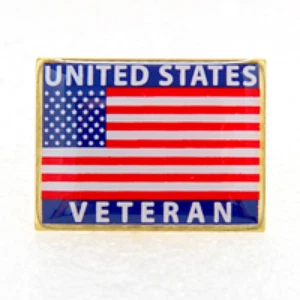 Spilla veterano degli Stati Uniti (Made in USA) circa: 1 x 3/4" rara - Foto 1 di 2