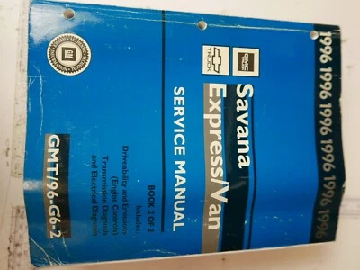 Chevrolet Express GMC Savana 1996 manual de servicio 1500 2500 3500 libro 2 de 2 Foto 1 de 2