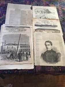 Fall of Fort Sumter 1861 Bürgerkrieg beginnt. Unikat Archiv. Bilder & Ausschnitte. - Bild 1 von 12