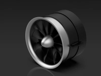HSD S EDF 12-blade 90mm impeller with motor external rotor 3560 1550Kv - Image 1 of 4