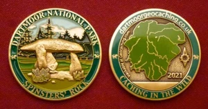 The 2021 edición limitada Dartmoor Geocoin - Imagen 1 de 1