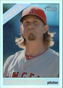 2015 Topps Heritage Chrome Retail Foil #THC433 Jered Weaver - NM-MT