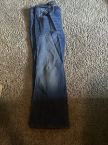 Justice Blue Jeans Girls Size 16.5  Straight Leg Cotton Blend Vg! - Picture 1 of 5