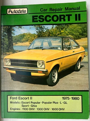 Autodata 234 - Ford Escort MkII - 1975 to 1980 - Car Repair Manual - Image 1 of 3