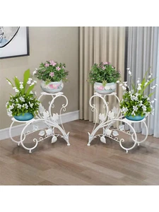 Set Of 2 DIY Matching Plant Stand Entryway Garden Wedding Flower Shelf Rack Deco - Picture 1 of 14