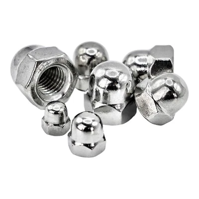 Hutmutter Edelstahl M5/M6/M8/M10/M12 Ziermutter hoch DIN 1587 Edelstahl V4A++ - Bild 1 von 4