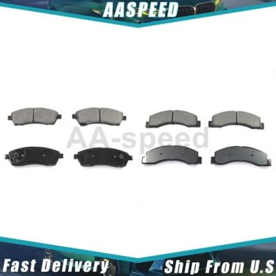 Brake Pads Front Rear For Ford F-250 Super Duty 2004 2003 2002 2001 2000 1999 - Image 1 of 3