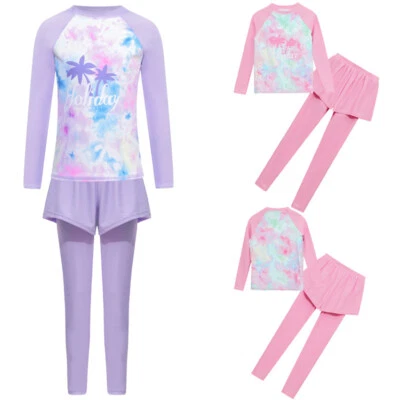 Niños Niñas Trajes Prendas para el torso Conjunto Estampado Traje Traje Disfraz Manga Larga Traje de Sol Foto 1 de 4