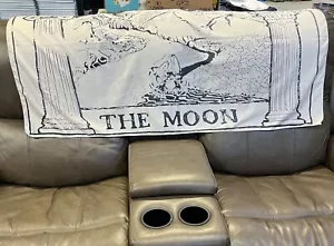 The Moon Tarot Card Astrology Zodiac Wall Hanging Art Cloth Large 4ft x 5ft - Picture 1 of 13