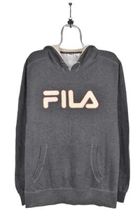 Vintage Fila hoodie, grey graphic sweatshirt - AU Large - Picture 1 of 6