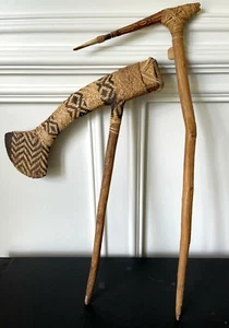 Two Ceremonial Weapon from Highlands of Papua New Guinea Provenance - Picture 1 of 12