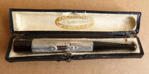 Fume cigarette en argent avec étui fin du 19e siècle - Picture 1 of 6