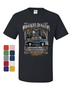 Midnight Runners T-Shirt Genuine Moonshine Drinking Whisky Booze Tee Shirt - Picture 1 of 11
