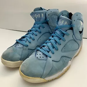 Nike Air Jordan 7 Retro Pantone 2017 Sneakers University Blue Suede Size 10 - Picture 1 of 14