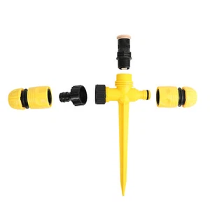 360° Rotation Auto Irrigation System Garden Lawn Sprinkler Patio Save Water - Picture 1 of 8
