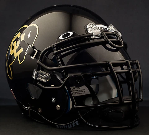 *CUSTOM* COLORADO BUFFALOES NCAA Schutt XP GAMEDAY Replica Football Helmet Cover