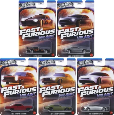 Hot Wheels - Set Fast and Furious Villains - Silver Series - 2025 (Lotto di 5) - Immagine 1 di 4