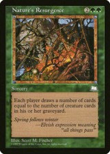 Nature's Resurgence Weatherlight Light Play LP MTG Magic DNA Games