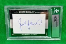 2012 LEAF CUT SIGNATURE JULIAN JAVIER AUTO HISTORY OF BASEBALL BECKETT CARDINALS