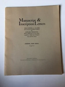 Manuscript & Inscription Letters by Edward Johnston; 5 plates by Eric Gill 1911 - Picture 1 of 5