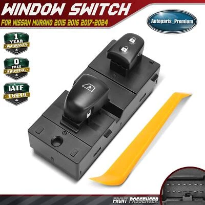 Front Passenger Power Window Switch for Nissan Murano 2015 2016 2017 2018-2024 - Image 1 of 4