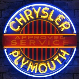 CHRYSLER/PLYMOUTH LEUCHTREKLAME MIT RÜCKSEITE - Bild 1 von 1