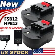 12V HPB12 For BLACK + DECKER 12Volt Slide Battery Charger A12 A1712 A12EX FS120B