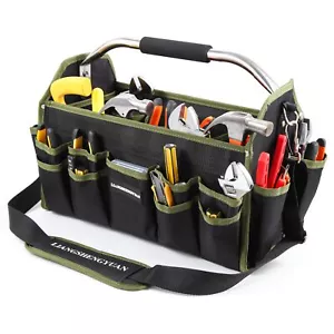 16in Tool Tote Tool Bags For Men Heavy Duty Tool Carrier Electrician Tool Bag... - Picture 1 of 7