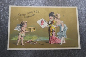 Curtis Davis & Co Boston Mass Welcome Soap Donaldson Bros NY Advertising Card - Picture 1 of 2