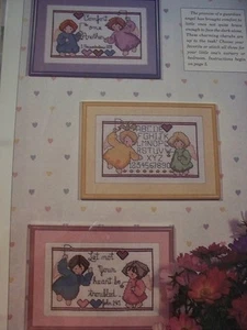 3 Schutzengel Designs Kinderzimmer Baby Kind Magazin Kreuzstichmuster (G) - Bild 1 von 4