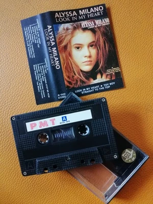 ALYSSA MILANO [ LOOK IN MY HEART ] VINTAGE CASSETTE THAILAND EDITION - Image 1 of 2