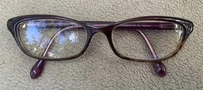 Gafas para mujer Lilly Pulitzer Adelson rosa marrón 51-16-135 ojo de gato Foto 1 de 4