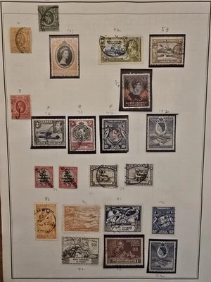 Коллекция марок Кения-Уганда-Танзания новые и бывшие в употреблении наклеенные на страницы альбомов  - Изображение 1 из 4