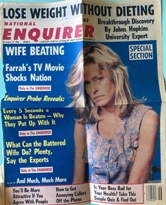 Farrah Fawcett Newspaper Clipping NATIONAL ENQUIRER November 13 1984 - Folded - Picture 1 of 2