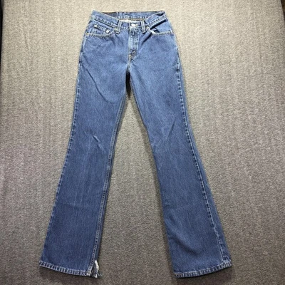 Vintage Levis 517 Jeans Womens 5 Juniors Blue Bootcut Low Rise Made USA 90s - Image 1 of 4