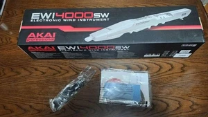 Akai Professional EWI4000SW Wireless Wind Synthesizer White w/ Box Tested Japan - Picture 1 of 8