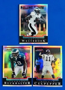 (3) 2004 Bowman Chrome Culpepper, Westbrook & Buckhalter Refractor Cards; #d/500 - Picture 1 of 7