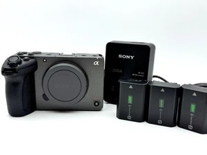 Sony FX30 Super 35 Cinema Camera Body Only - 4K UHD, 26.1MP - W/ 3 Batteries - Picture 1 of 13